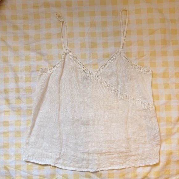 ZARA 100% LINEN SPAGHETTI TOP XS - S - Picture 6 of 17